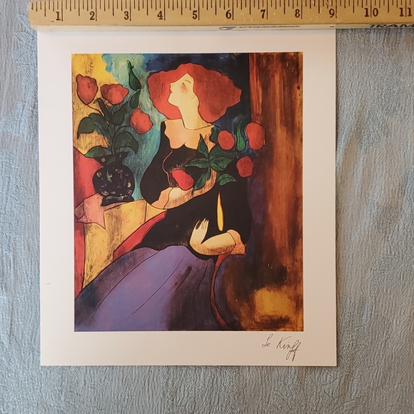 Linda Le Kinff, Magali au Bouquet seriolithograph - Picture 6 of 6